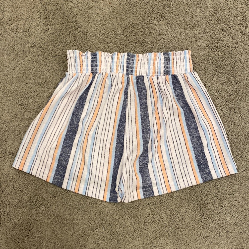 flowy striped shorts